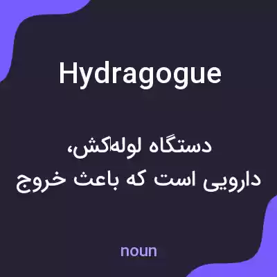 معنی hydragogue به فارسی معنی hydragogue به فارسی