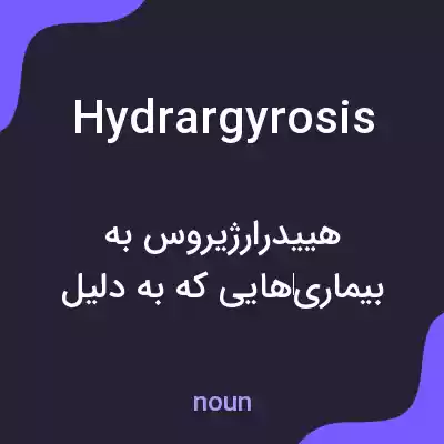 معنی hydrargyrosis به فارسی معنی hydrargyrosis به فارسی