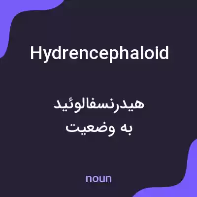 معنی hydrencephaloid به فارسی معنی hydrencephaloid به فارسی