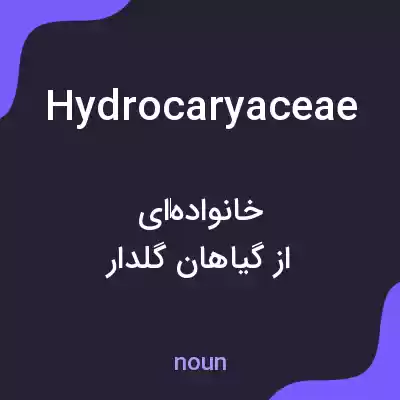معنی hydrocaryaceae به فارسی معنی hydrocaryaceae به فارسی