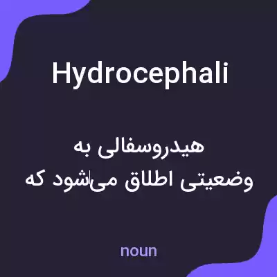 معنی hydrocephali به فارسی معنی hydrocephali به فارسی