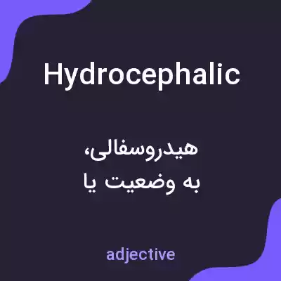 معنی hydrocephalic به فارسی معنی hydrocephalic به فارسی