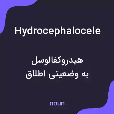 معنی hydrocephalocele به فارسی معنی hydrocephalocele به فارسی