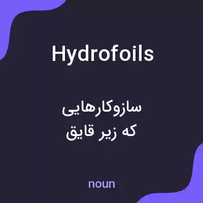 معنی hydrofoils به فارسی معنی hydrofoils به فارسی