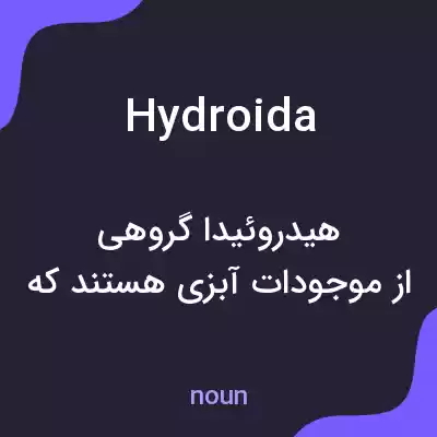 معنی hydroida به فارسی