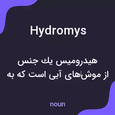 معنی hydromys به فارسی معنی hydromys به فارسی