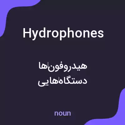 معنی hydrophones به فارسی معنی hydrophones به فارسی