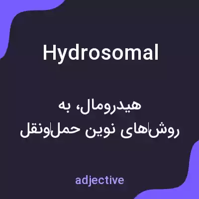 معنی hydrosomal به فارسی معنی hydrosomal به فارسی