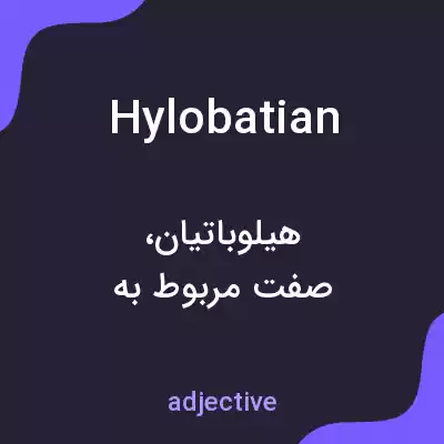 معنی hylobatian به فارسی