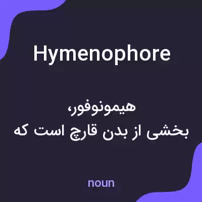 معنی hymenophore به فارسی معنی hymenophore به فارسی