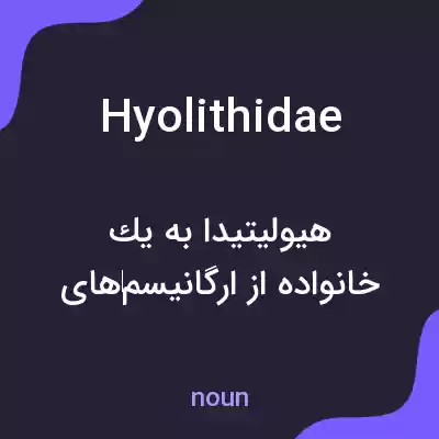 معنی hyolithidae به فارسی معنی hyolithidae به فارسی