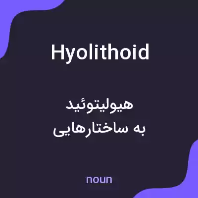 معنی hyolithoid به فارسی معنی hyolithoid به فارسی