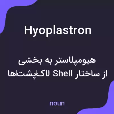 معنی hyoplastron به فارسی معنی hyoplastron به فارسی