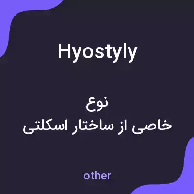 معنی hyostyly به فارسی معنی hyostyly به فارسی