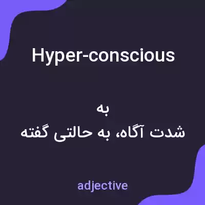 معنی hyper-conscious به فارسی معنی hyper-conscious به فارسی