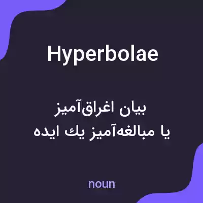 معنی hyperbolae به فارسی معنی hyperbolae به فارسی