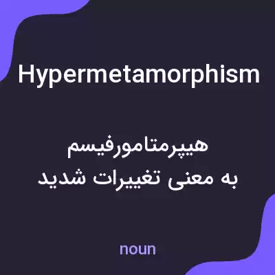 معنی hypermetamorphism به فارسی