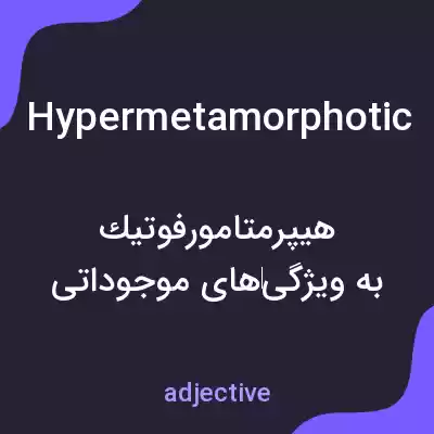 معنی hypermetamorphotic به فارسی معنی hypermetamorphotic به فارسی