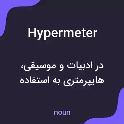 معنی hypermeter به فارسی