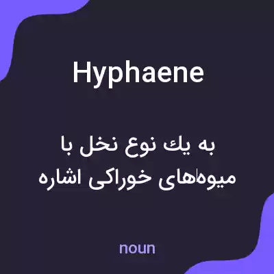 معنی hyphaene به فارسی معنی hyphaene به فارسی