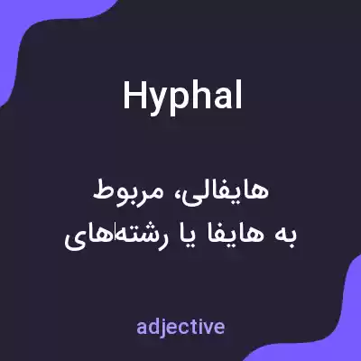 معنی hyphal به فارسی معنی hyphal به فارسی