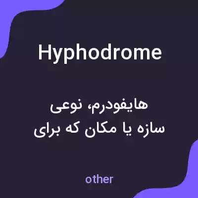 معنی hyphodrome به فارسی معنی hyphodrome به فارسی