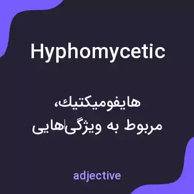معنی hyphomycetic به فارسی معنی hyphomycetic به فارسی