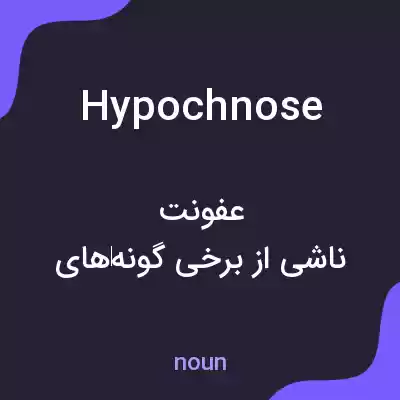 معنی hypochnose به فارسی معنی hypochnose به فارسی