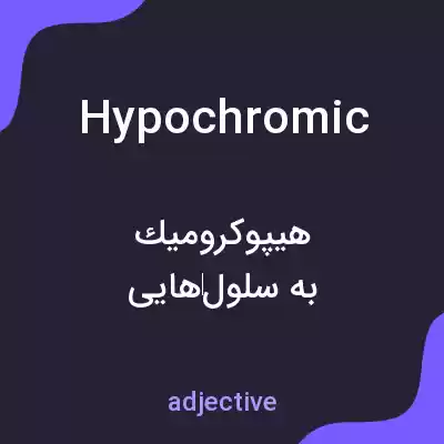 معنی hypochromic به فارسی معنی hypochromic به فارسی