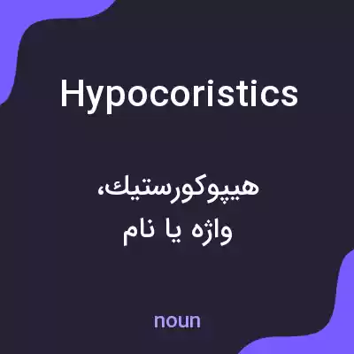 معنی hypocoristics به فارسی