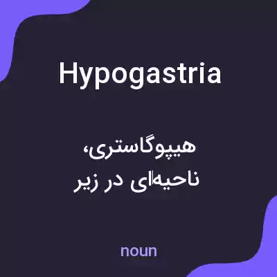 معنی hypogastria به فارسی معنی hypogastria به فارسی