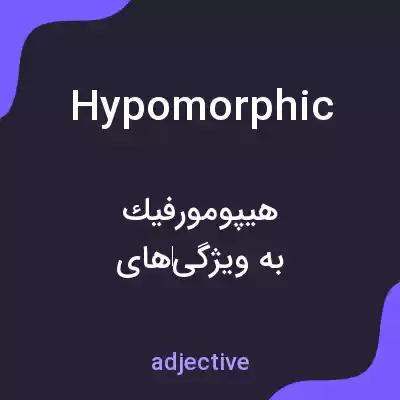 معنی hypomorphic به فارسی معنی hypomorphic به فارسی