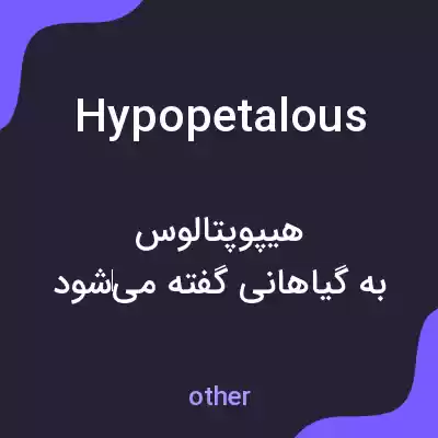 معنی hypopetalous به فارسی معنی hypopetalous به فارسی
