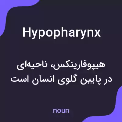 معنی hypopharynx به فارسی معنی hypopharynx به فارسی