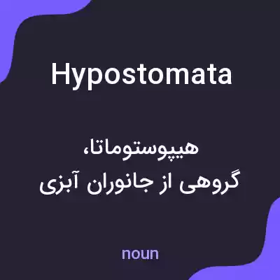 معنی hypostomata به فارسی معنی hypostomata به فارسی