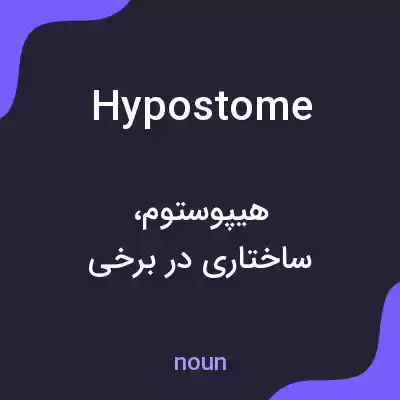 معنی hypostome به فارسی معنی hypostome به فارسی