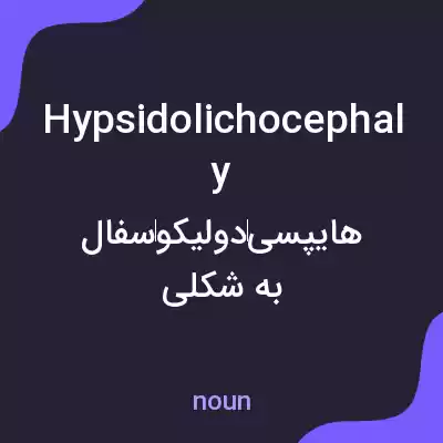 معنی hypsidolichocephaly به فارسی