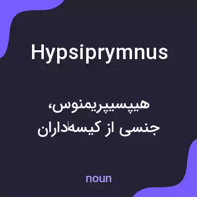 معنی hypsiprymnus به فارسی معنی hypsiprymnus به فارسی