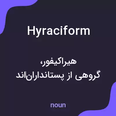 معنی hyraciform به فارسی معنی hyraciform به فارسی