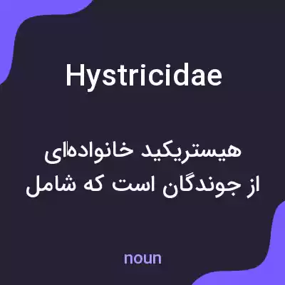 معنی hystricidae به فارسی معنی hystricidae به فارسی