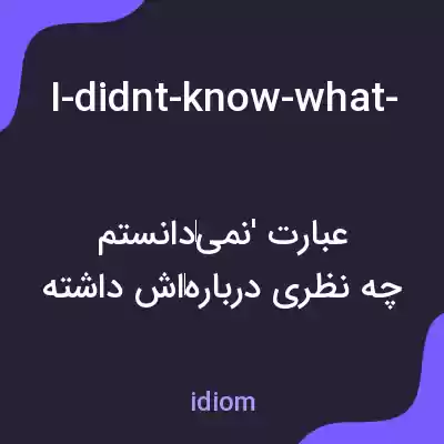 معنی i-didnt-know-what-to-make-of-her-at-first به فارسی