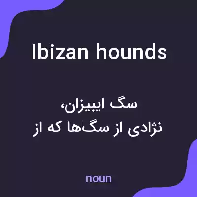 معنی ibizan hounds به فارسی معنی ibizan hounds به فارسی