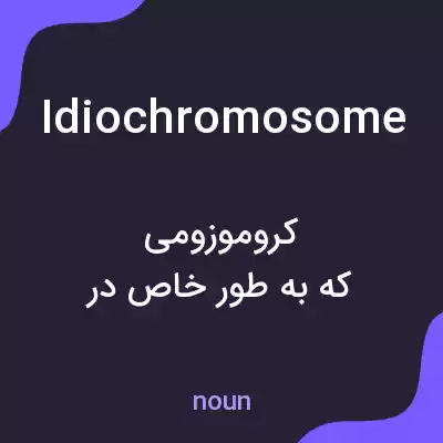 معنی idiochromosome به فارسی معنی idiochromosome به فارسی