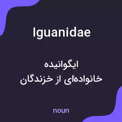 معنی iguanidae به فارسی معنی iguanidae به فارسی