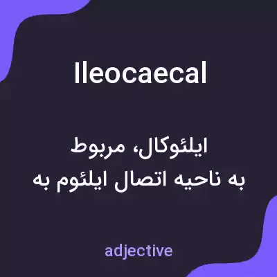 معنی ileocaecal به فارسی معنی ileocaecal به فارسی