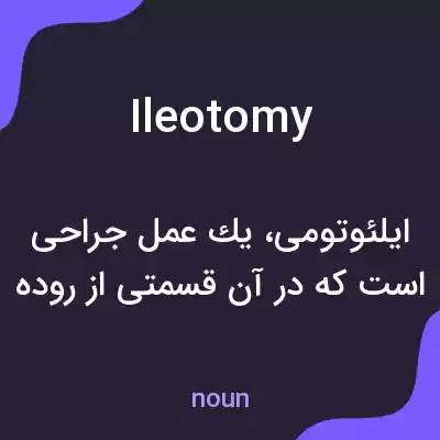 معنی ileotomy به فارسی معنی ileotomy به فارسی