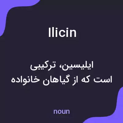معنی ilicin به فارسی معنی ilicin به فارسی