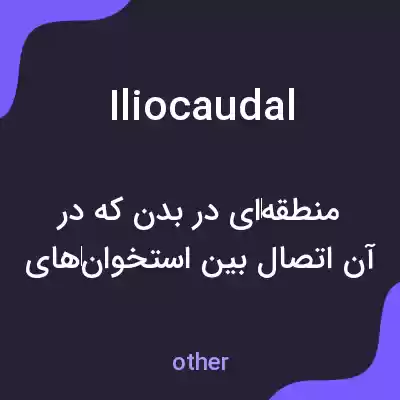 معنی iliocaudal به فارسی معنی iliocaudal به فارسی
