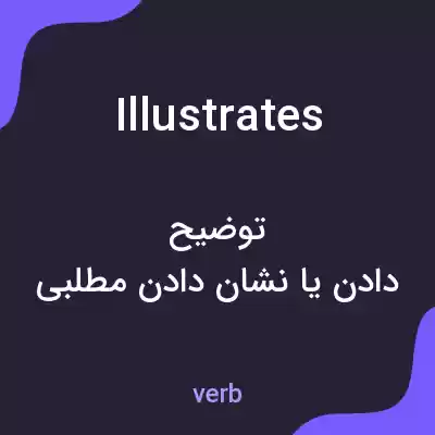 معنی illustrates به فارسی معنی illustrates به فارسی