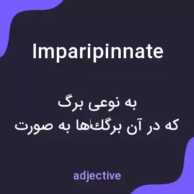 معنی imparipinnate به فارسی معنی imparipinnate به فارسی